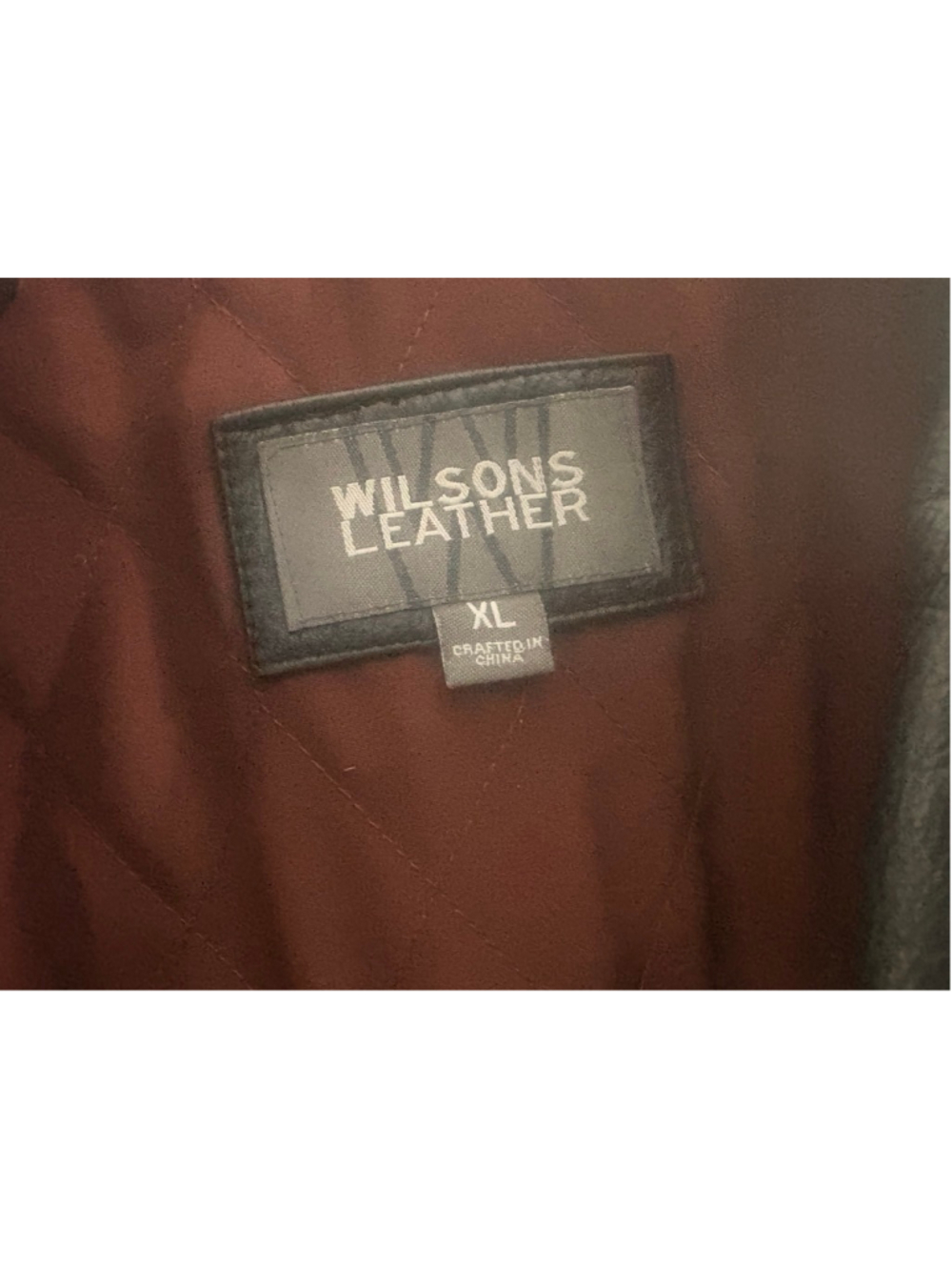 Wilson’s Leather Black Leather Jacket XL Men’s Classic Button Front Coat XL - Picture 5 of 6